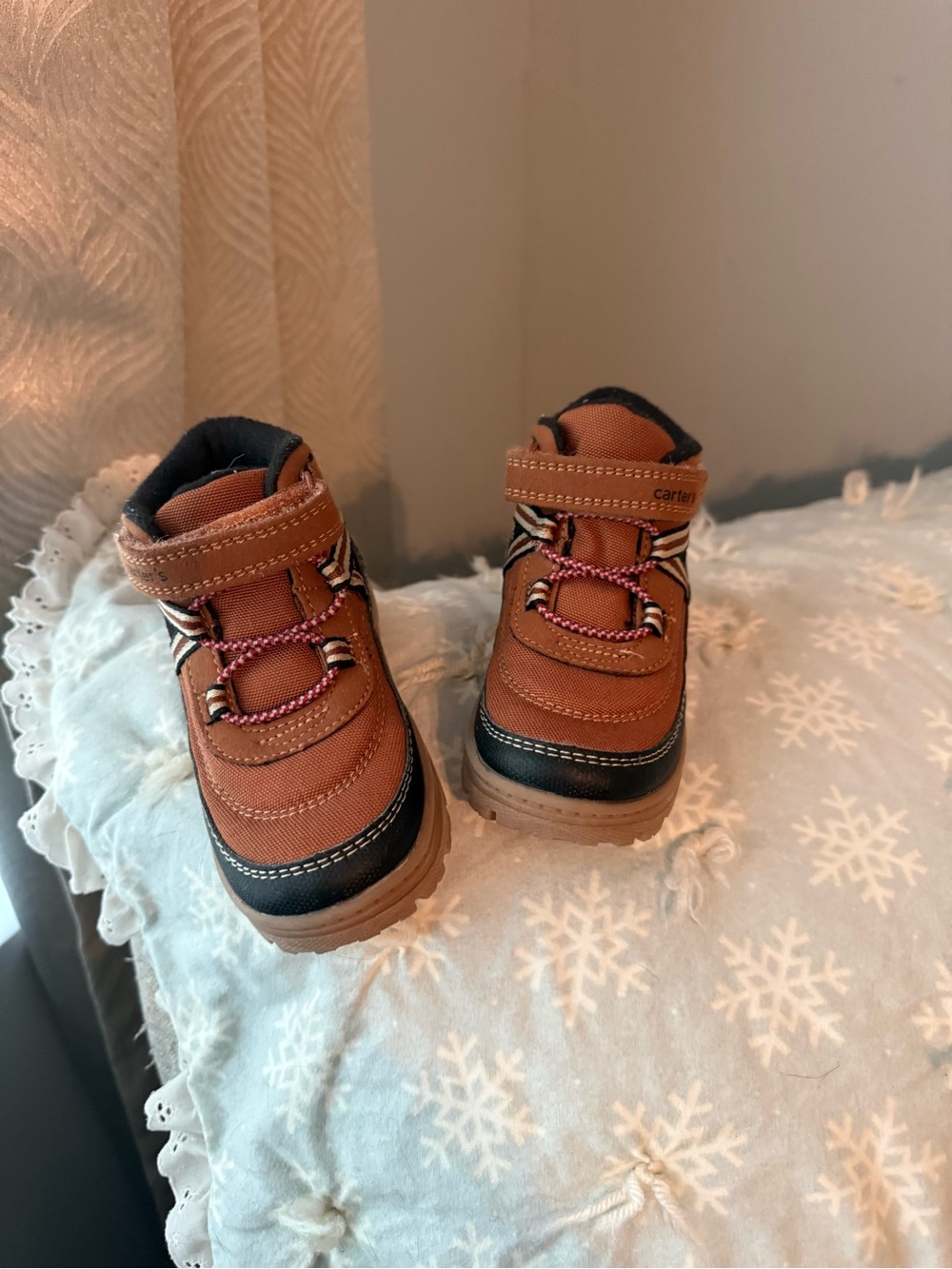 Carter's Brown and Black Toddler Hiking Boots